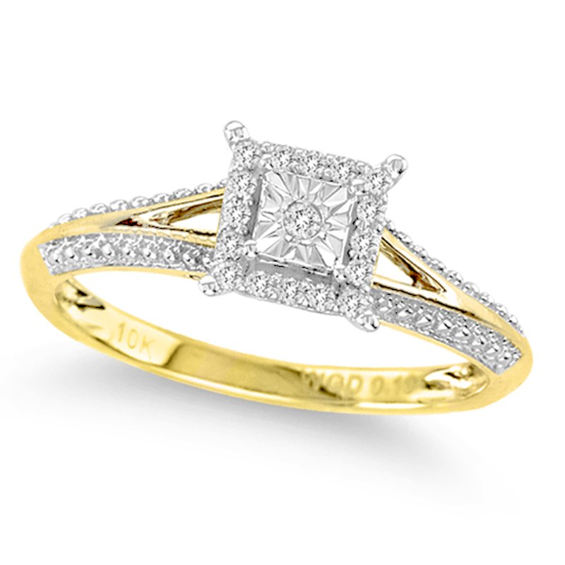 10K  0.10Ct   Diamond Ring