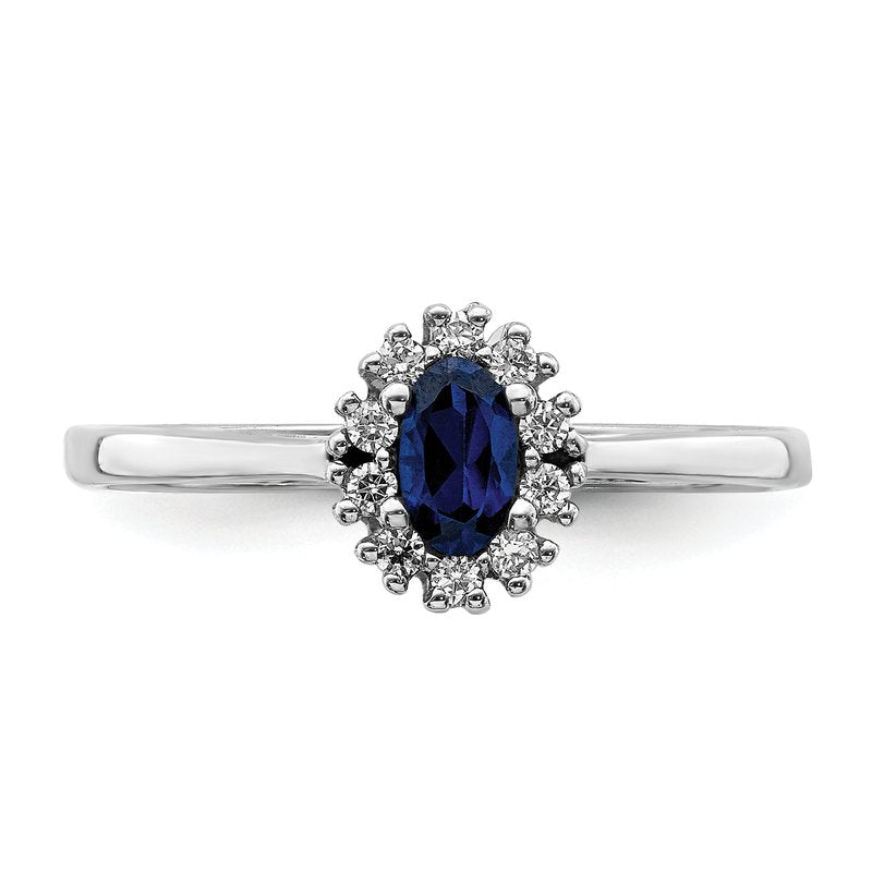 14k Diamond and Oval Emerald Halo Ring