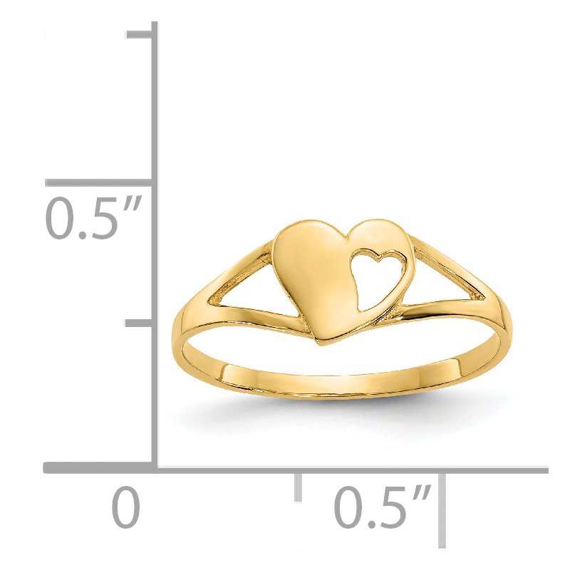 14k Madi K Heart Baby Ring