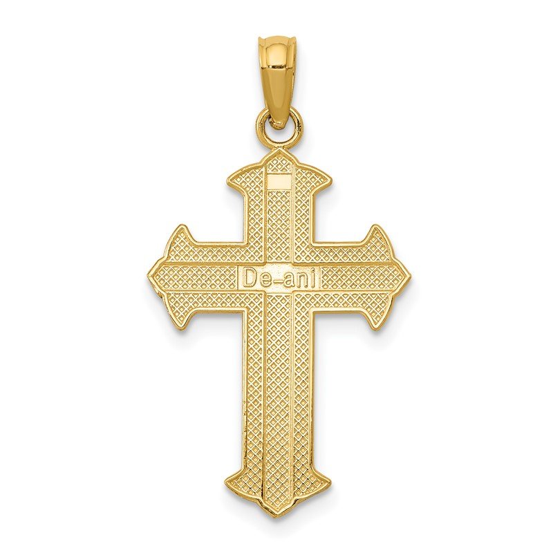 14K Passion Cross Pendant