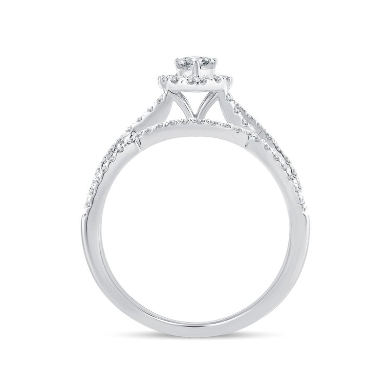 14K 0.69Ct Diamond Bridal Ring