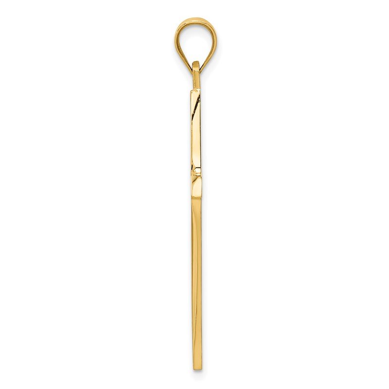 14k Polished Cross Pendant