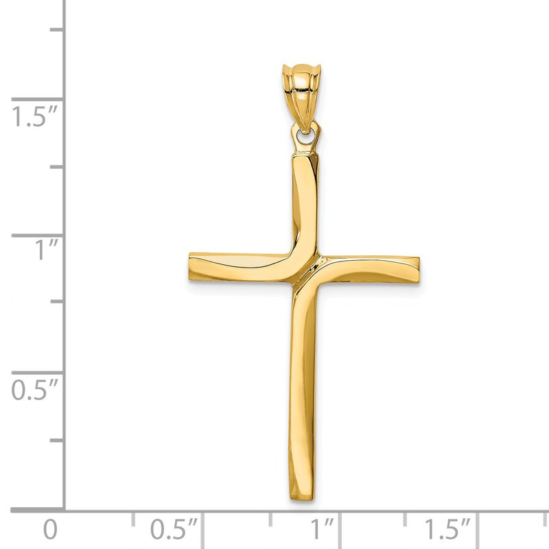 14k Polished Cross Pendant