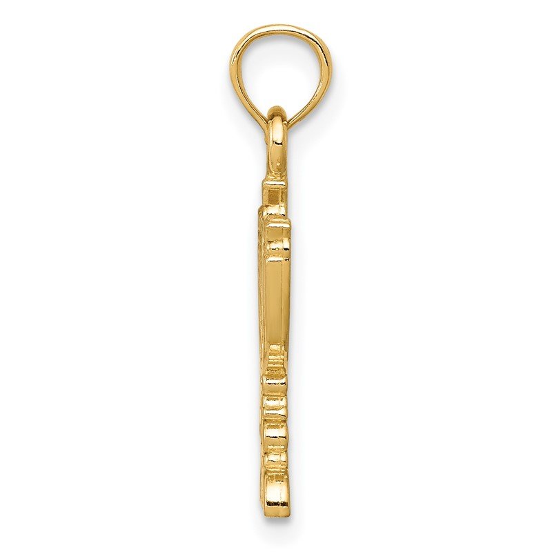 14k Menorah Pendant