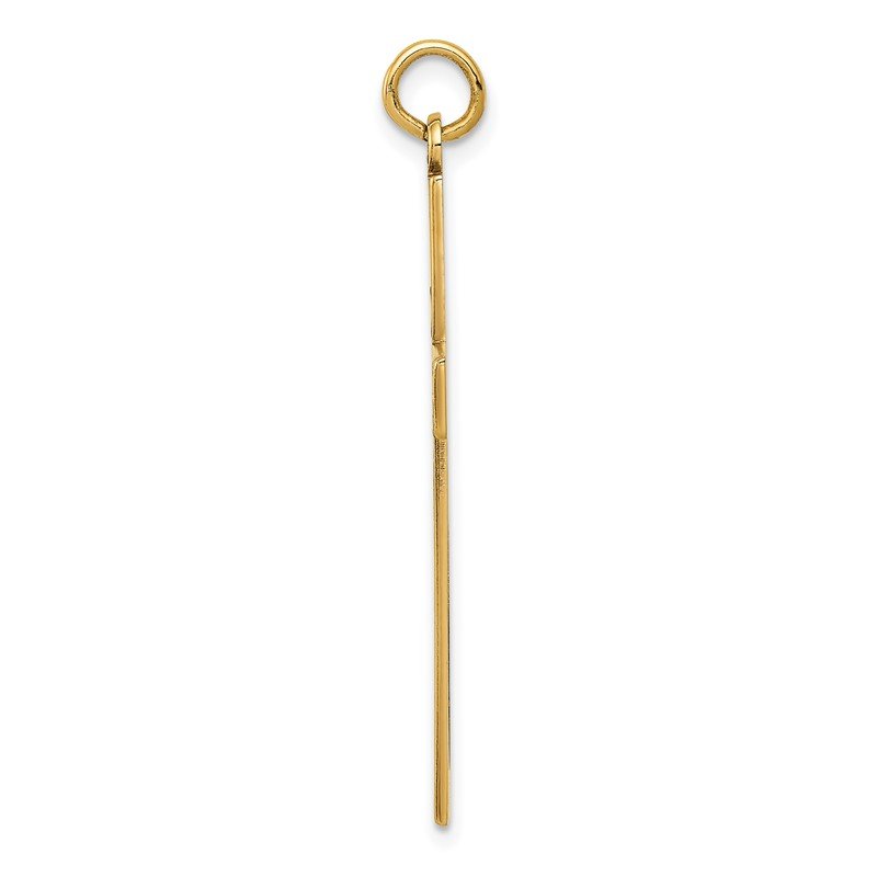 14K Laser Designed Cut-out Cross Charm