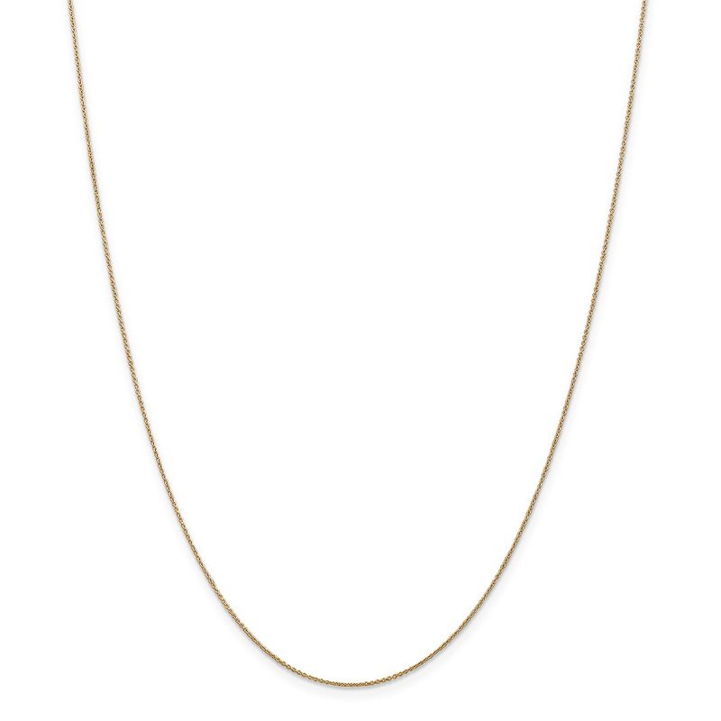 14K 14 inch .75mm Cable with Spring Ring Clasp Pendant Chain