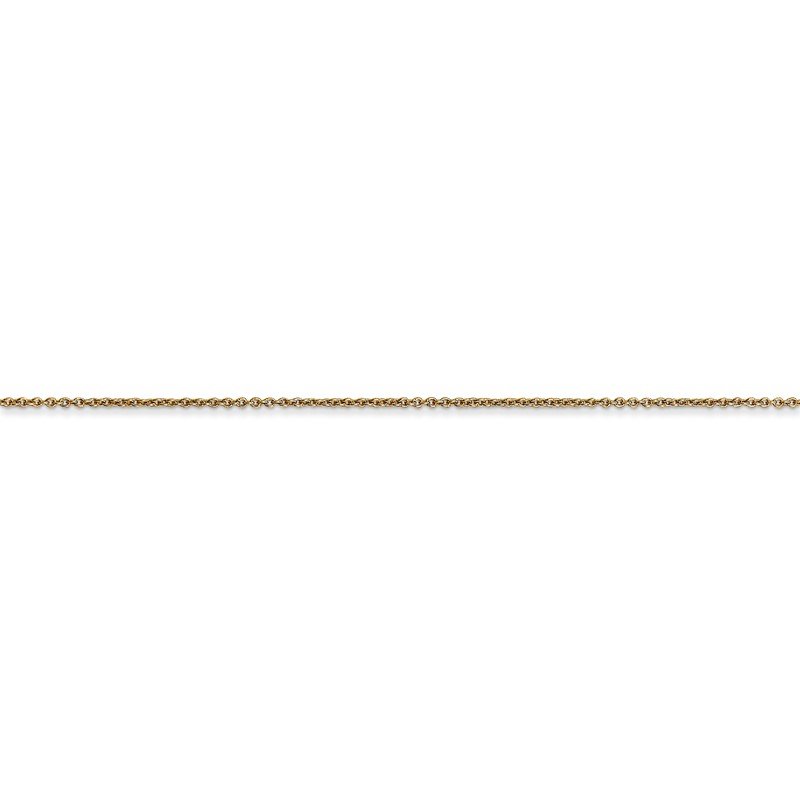 14K 14 inch .75mm Cable with Spring Ring Clasp Pendant Chain