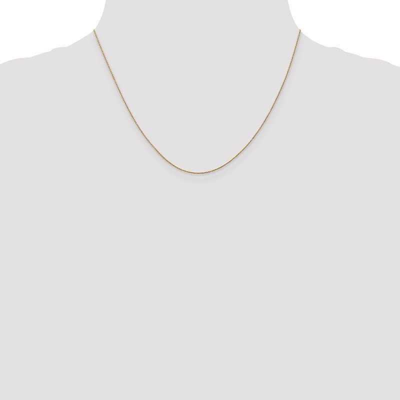 14K 14 inch .75mm Cable with Spring Ring Clasp Pendant Chain