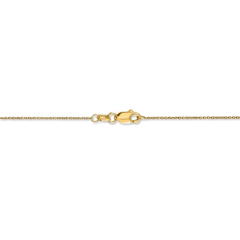 14K 14 inch .75mm Cable with Spring Ring Clasp Pendant Chain