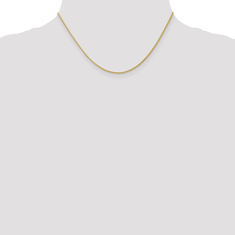 14K 1.3mm D/C Wheat Chain