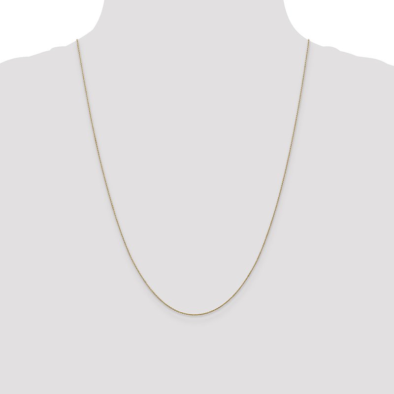 14K 14 inch .75mm Cable with Spring Ring Clasp Pendant Chain