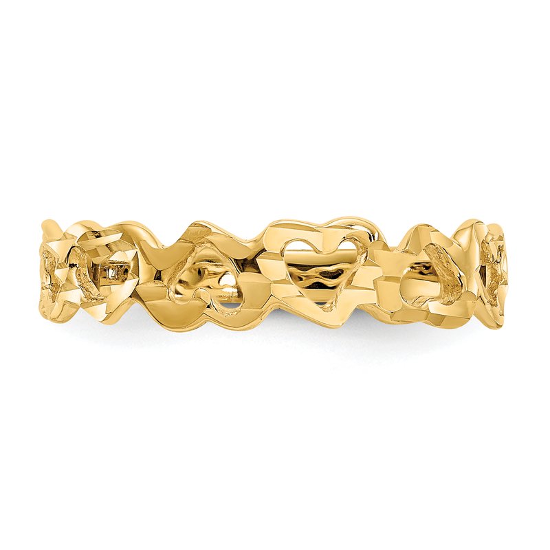 14k Heart Ring