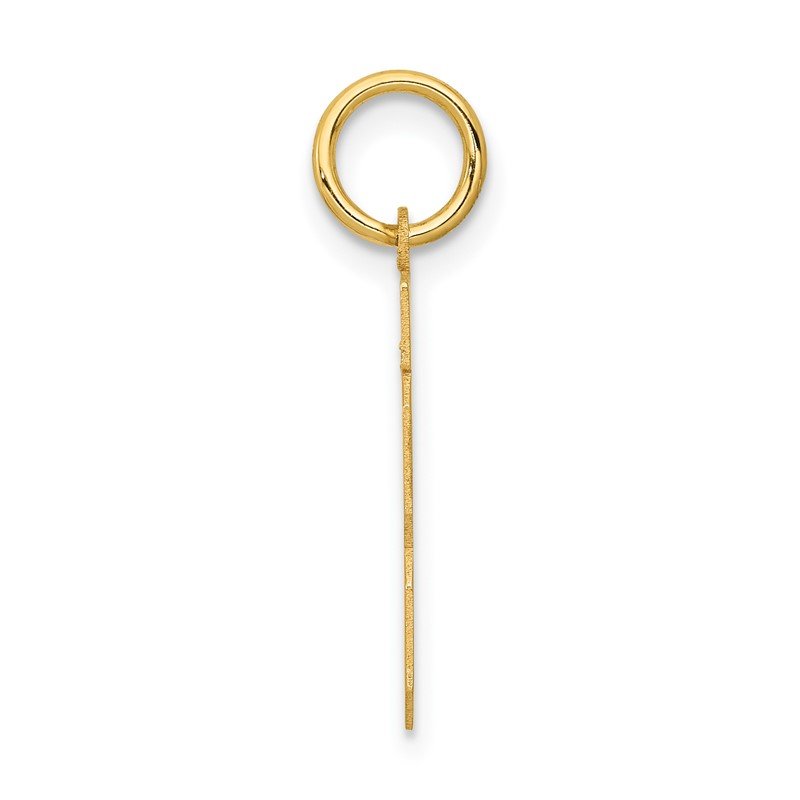 14k Small Polished Number 13 Charm
