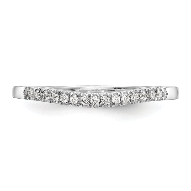 14K White Gold 1/5 carat Lab Grown Diamond VS+ F+ Set of Two Complete Wedding Bands