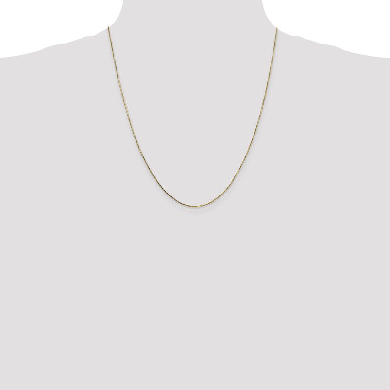14K .8mm Box with Lobster Clasp Chain