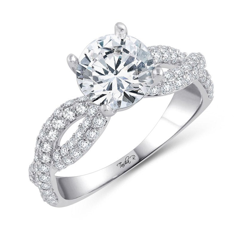 14K 0.71Ct Diam Semi Mount Ring