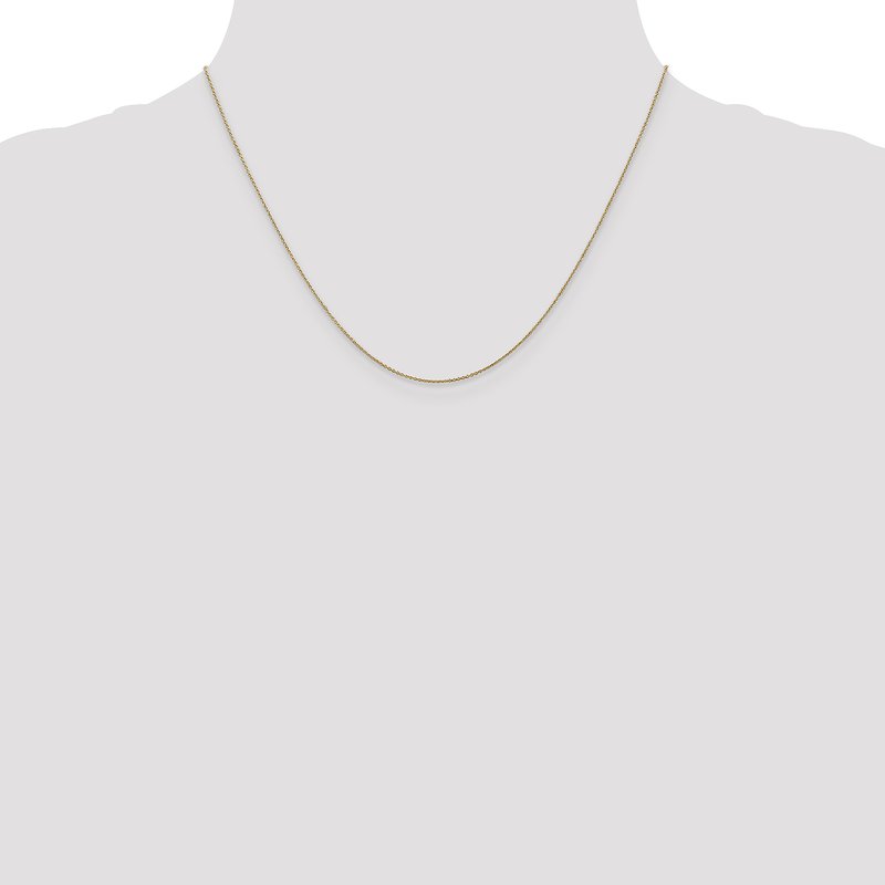 14K .8mm Round Cable Chain