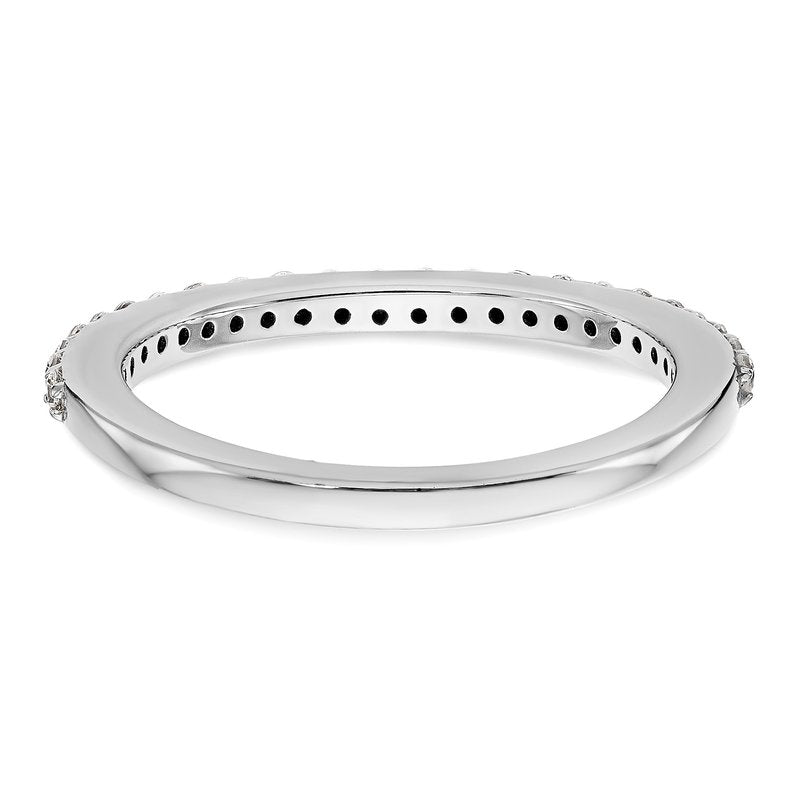 14K White Gold 1/4 carat Lab Grown Diamond VS+ F+ Complete Wedding Band