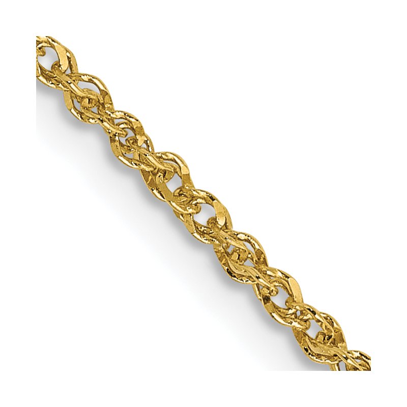 14K 10 inch 1.7mm Ropa with Lobster Clasp Anklet