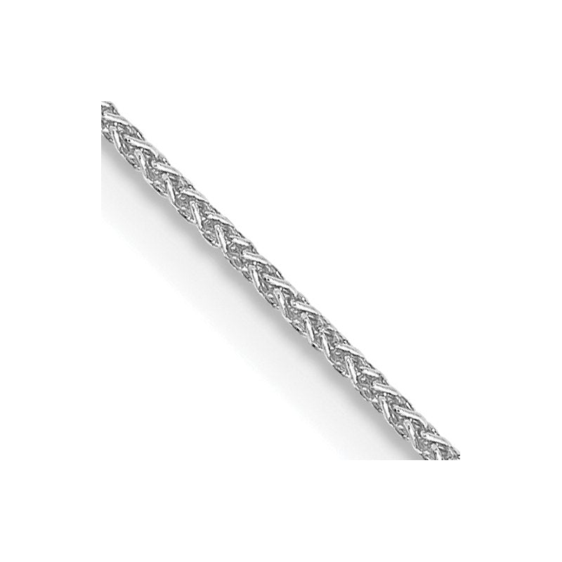 14K White Gold 10 inch .85mm Spiga with Lobster Clasp Anklet