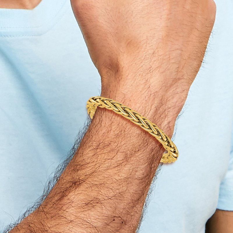 14K Polished Fancy Link Bracelet