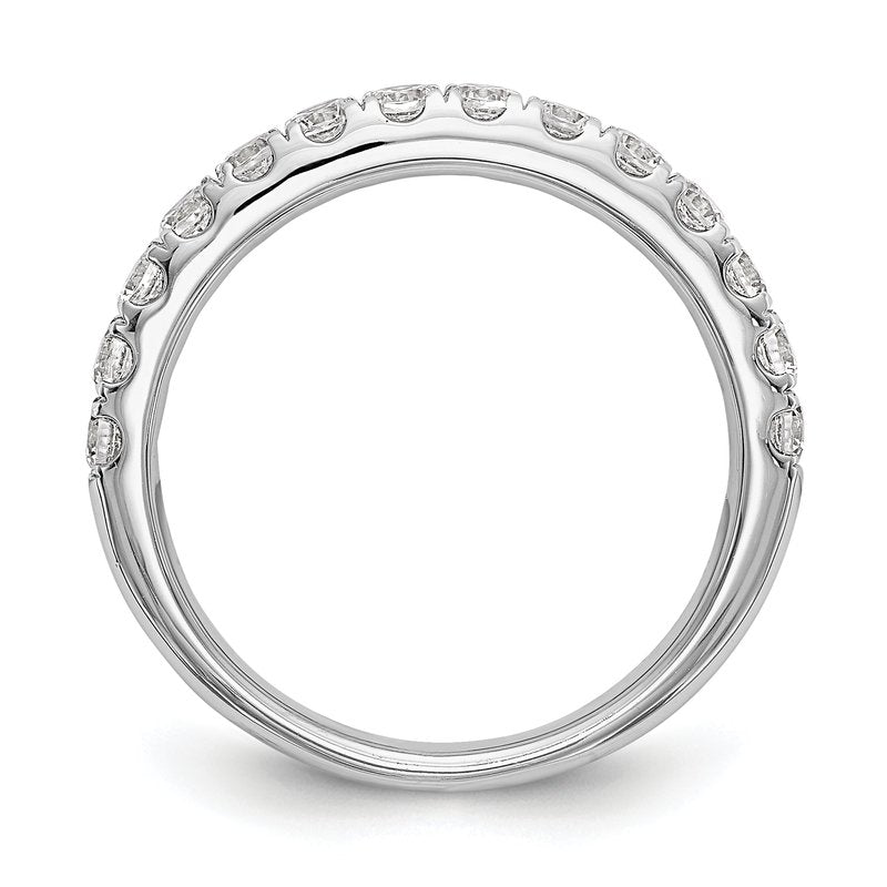14K White Gold 1/2 carat Lab Grown Diamond VS+ F+ Complete Wedding Band