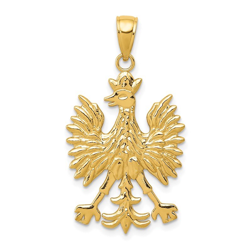 14k Phoenix Mythological Bird Charm