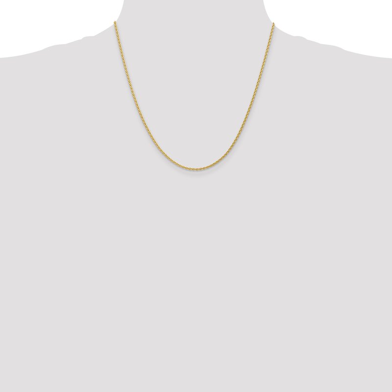 14k 10 inch 1.75mm Parisian Wheat with Lobster Clasp Anklet