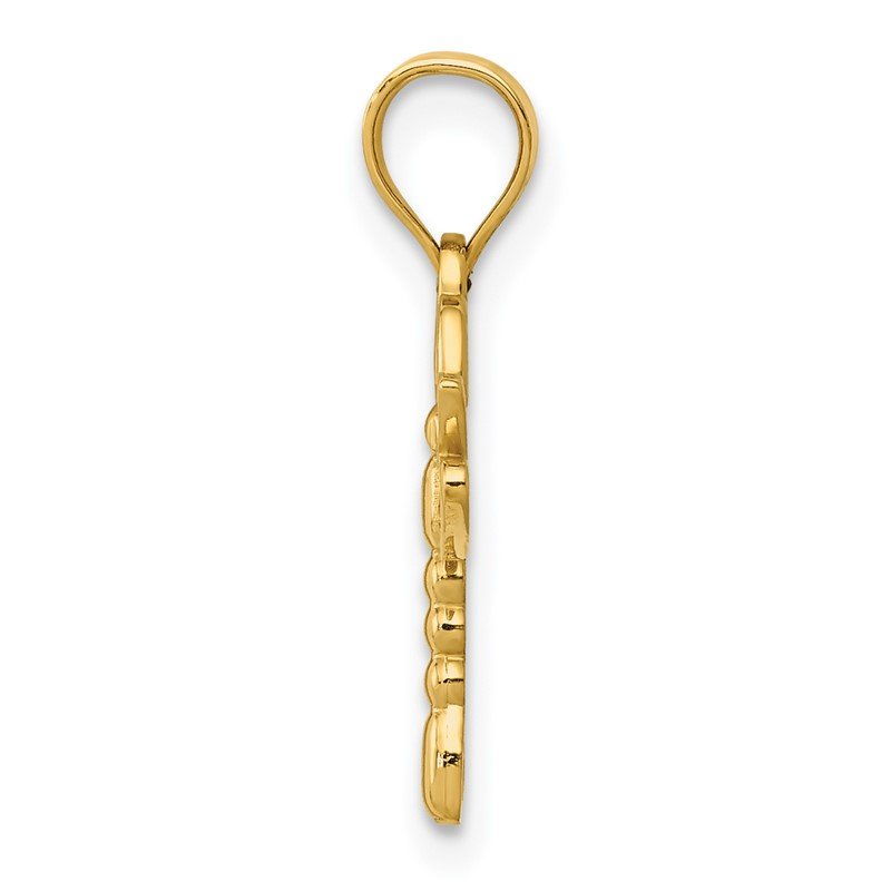 14k Dragonfly Pendant