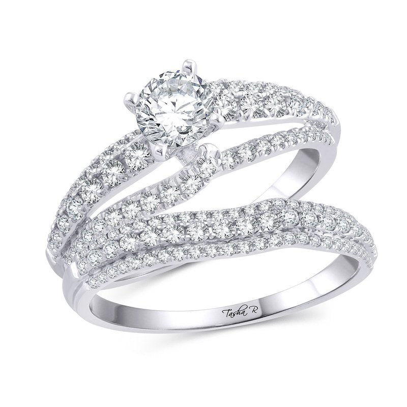 14K 0.92Ct Diam Semi Mount Ring