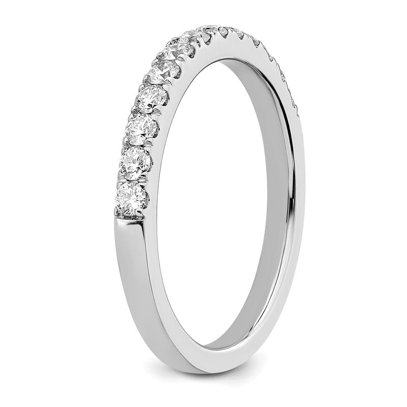 14K White Gold 1/5 carat Lab Grown Diamond VS+ F+ Complete Wedding Band