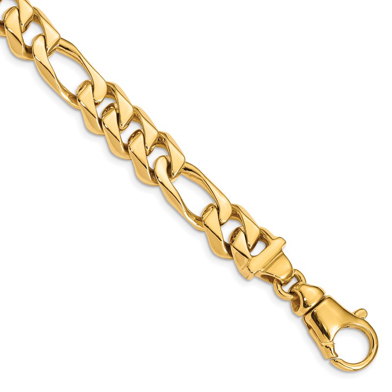 14K 20 inch 10.9mm Hand Polished Fancy Link with Fancy Lobster Clasp Chain