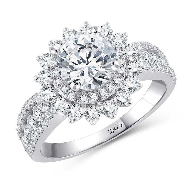 14K 1.05Ct Diam Semi Mount Ring