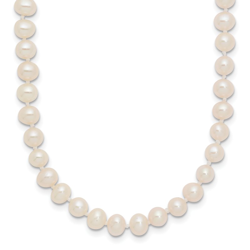 14k 4-5mm White Near-Round Freshwater Cultured Pearl 16 inch Necklace