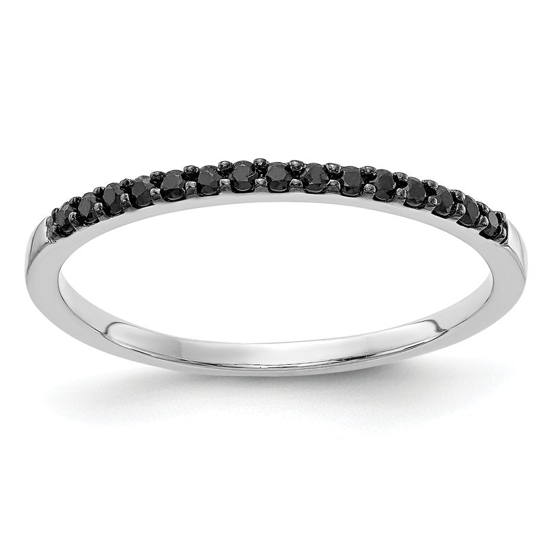 14k White Gold Diamond Band