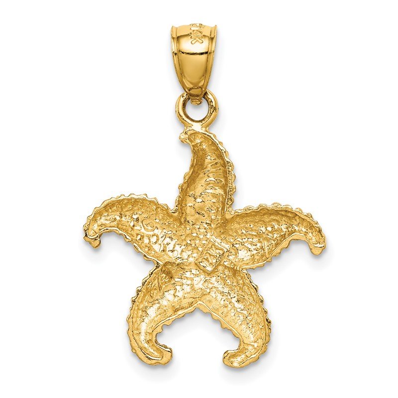 14K Starfish Pendant