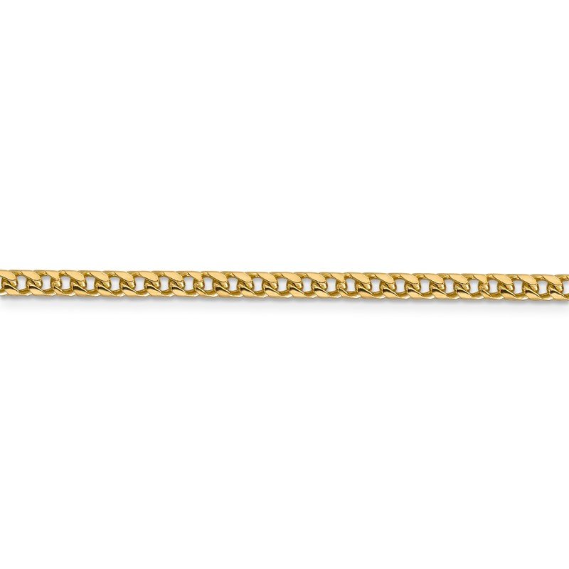 14K 18 inch 3mm Franco with Fancy Lobster Clasp Chain