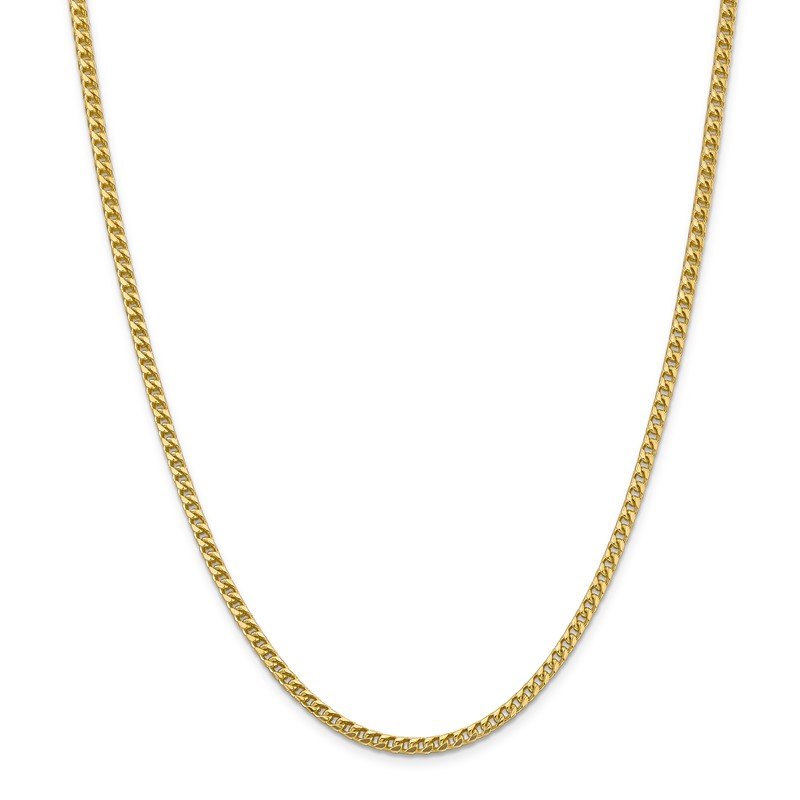 14K 18 inch 3mm Franco with Fancy Lobster Clasp Chain