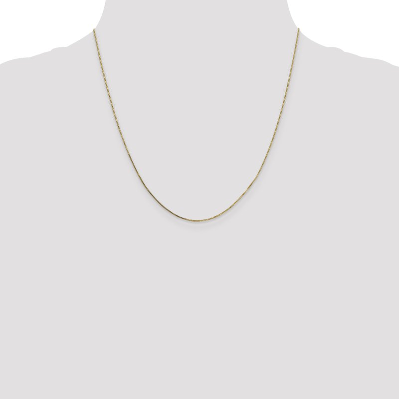 14K 14 inch .7mm Box with Spring Ring Clasp Chain