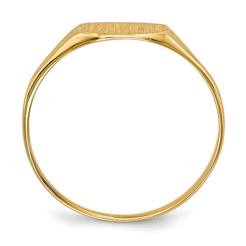 14k 8.5x7.0mm Open Back Signet Ring