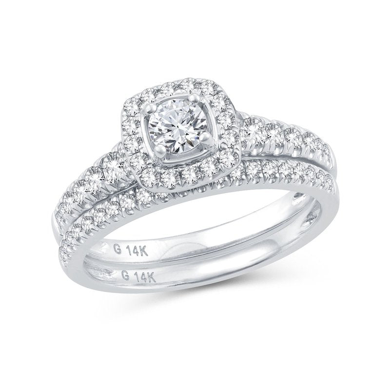 14K 1.02Ct  Diamond Bridal Ring
