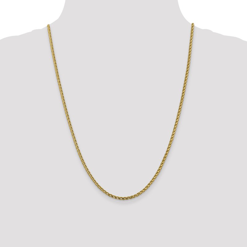 14K 2.45mm D/C Open Franco Chain