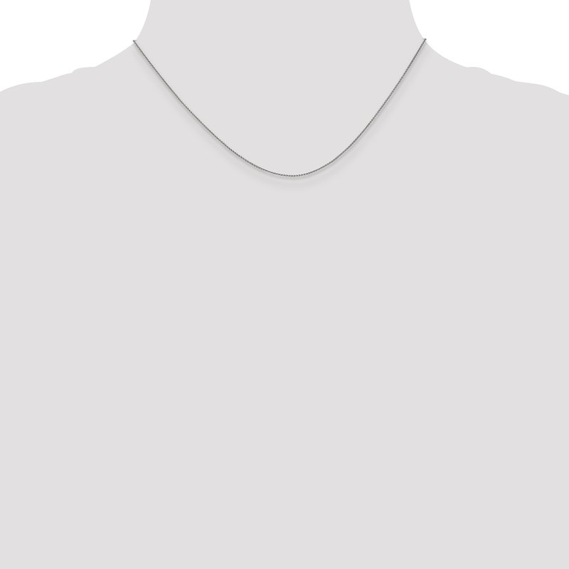 14K White Gold .8mm Spiga Chain