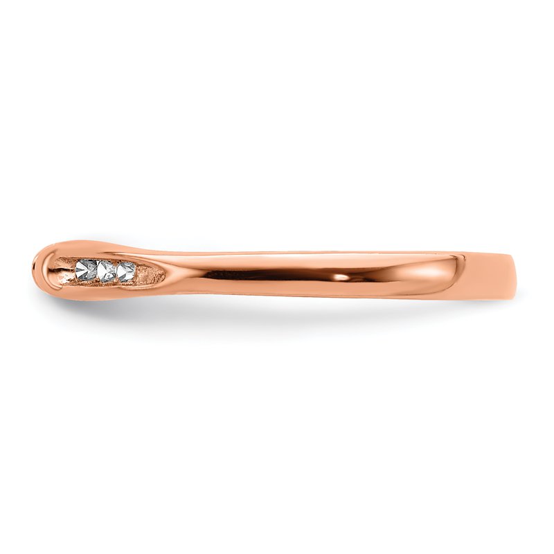 14k Rose Gold Diamond Ring