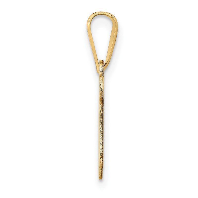 14K Polished Chai Pendant