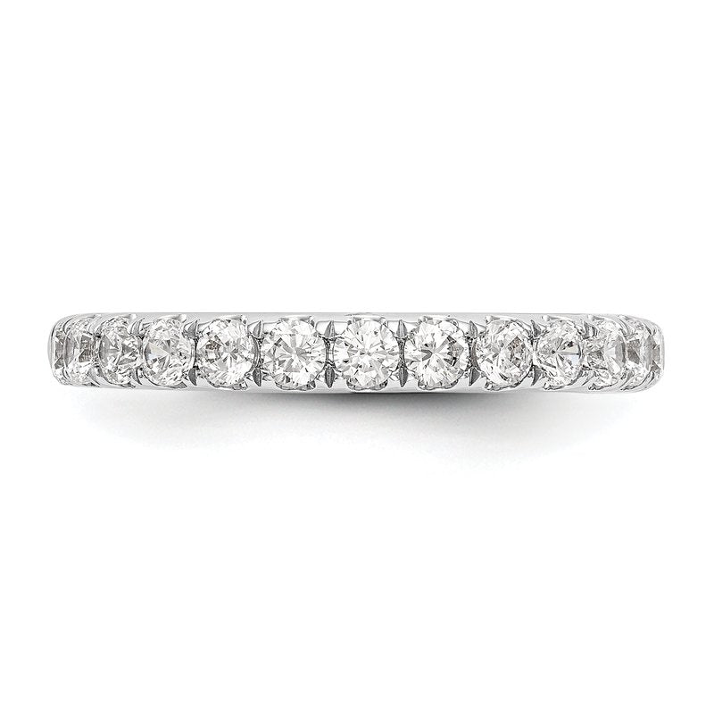 14K White Gold 1/2 carat Lab Grown Diamond VS+ F+ Complete Wedding Band