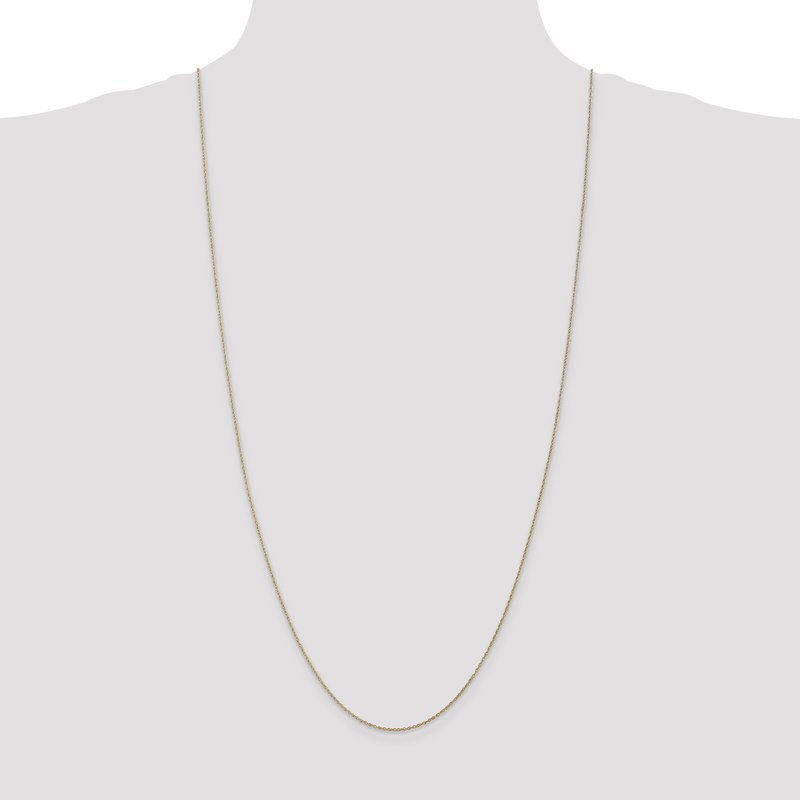 14K 14 inch .8mm Light Baby Rope with Spring Ring Clasp Chain