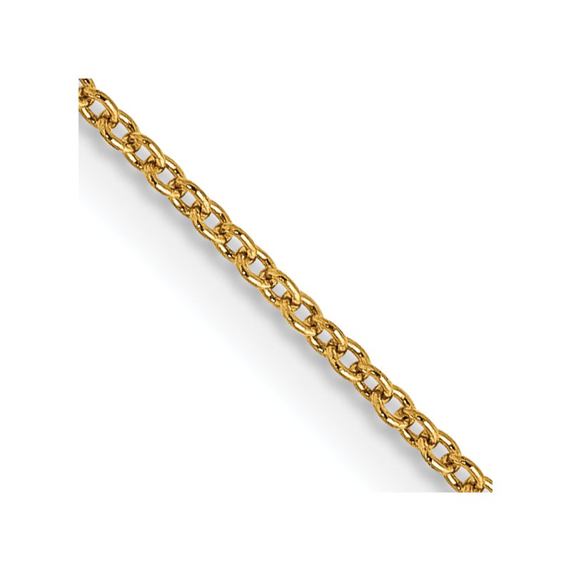 14K 14 inch .9mm Cable with Spring Ring Clasp Chain