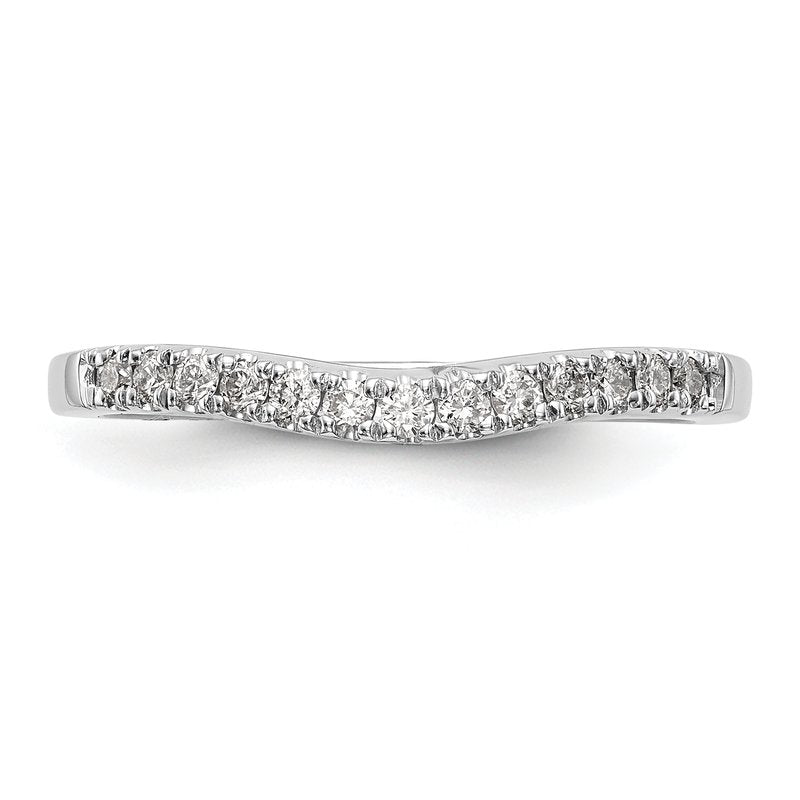 14K White Gold 1/5 carat Lab Grown Diamond VS+ F+ Set of Two Complete Wedding Bands