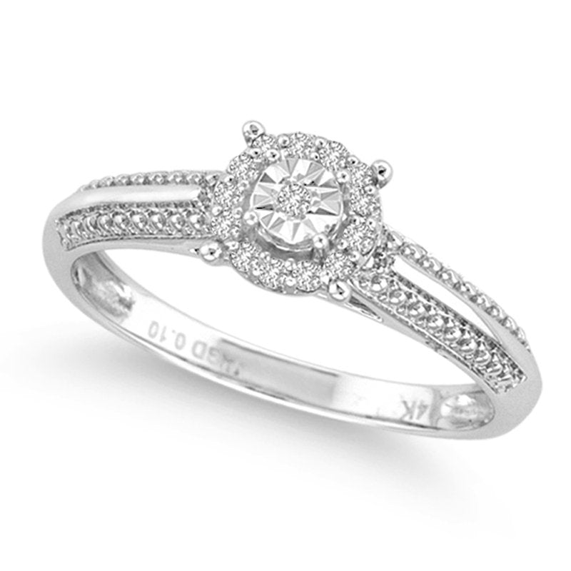 14K 0.10Ct Diamond Ring
